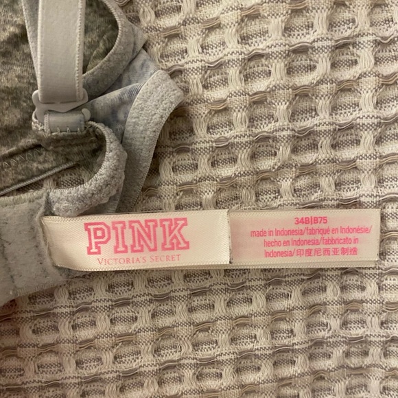 PINK grey push-up bra - Picture 4 of 4